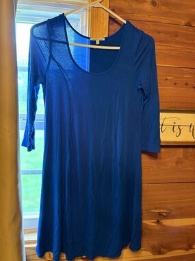 Charlotte Russe Cobalt Scoop Neck Tank